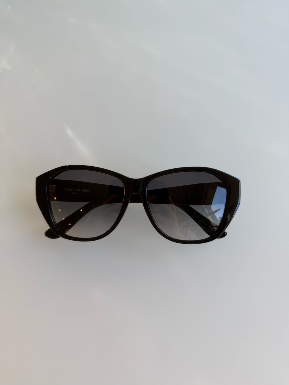 Saint Laurent Oversized Black Cat-Eye Sunglasses